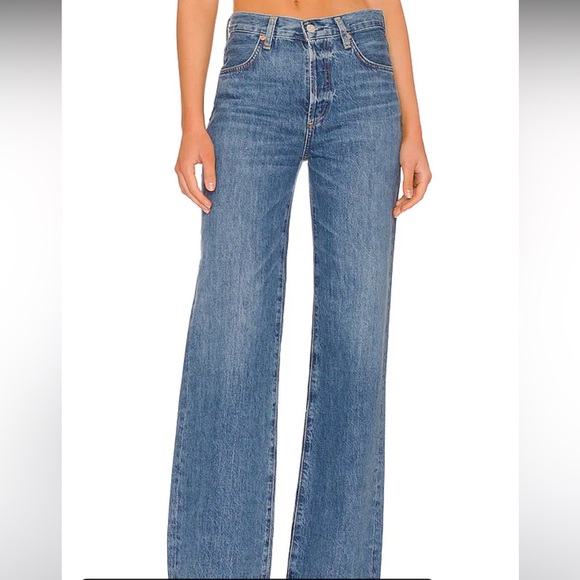 Citizens Of Humanity Denim - COH Annina Trouser Wide Leg Jean in Pinnacle Medium Blue